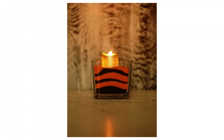 Halloween Colored Sand ART candle